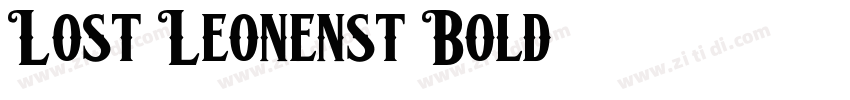 Lost Leonenst Bold字体转换